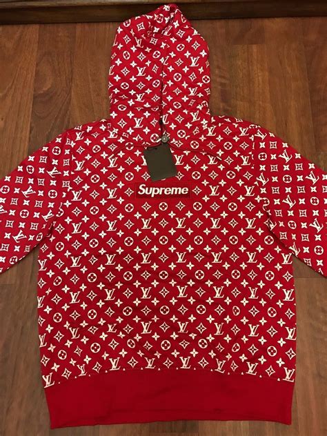 lv x supreme hoodie|supreme louis vuitton pullover.